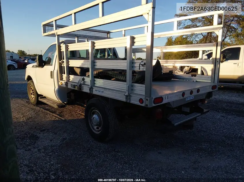 2012 FORD F250 VIN 1FDBF2A63CED00625 — фото 3