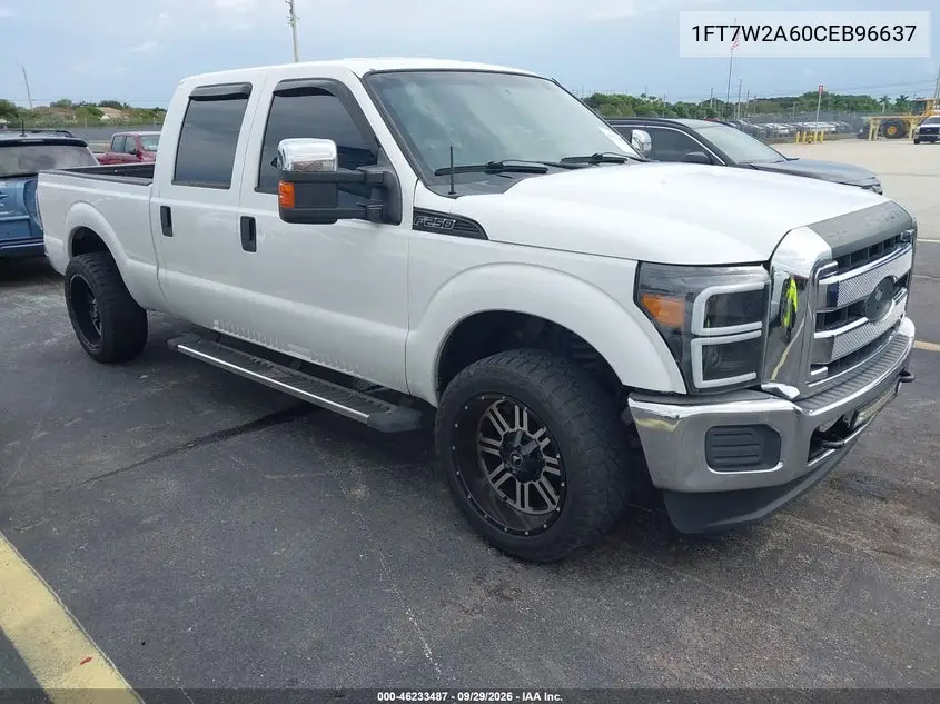 FORD F250 2012, VIN 1FT7W2A60CEB96637