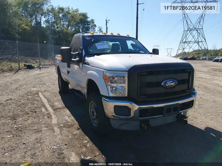 FORD F250 2012, VIN 1FTBF2B62CEA19581