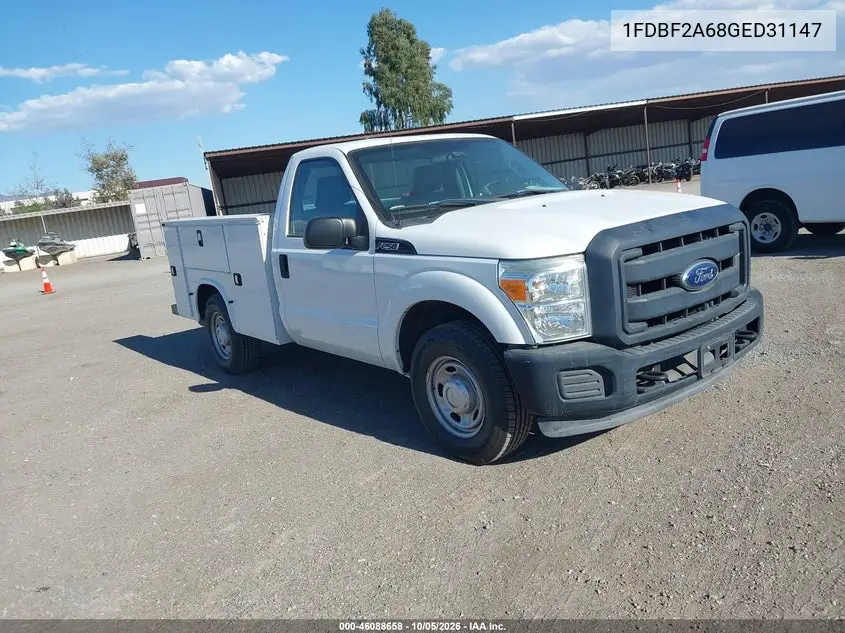 FORD F250 2016, VIN 1FDBF2A68GED31147
