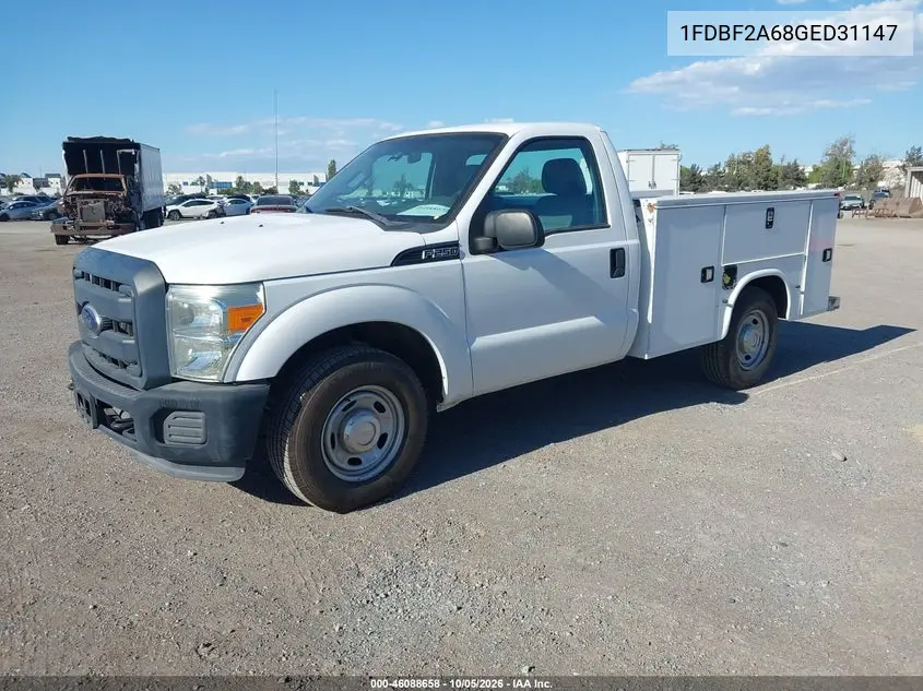 2016 FORD F250 VIN 1FDBF2A68GED31147 — фото 2
