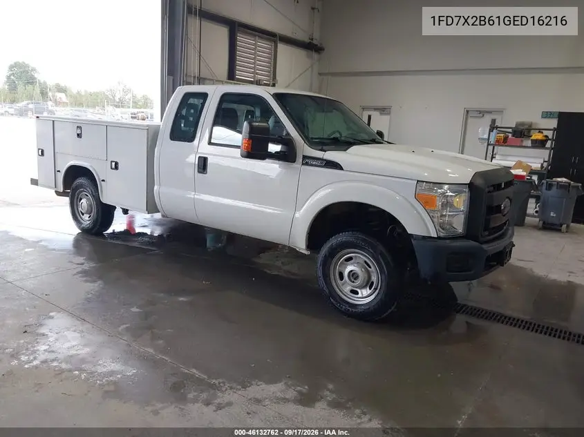 FORD F250 2016, VIN 1FD7X2B61GED16216
