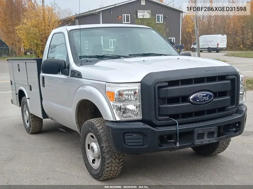 FORD F250 2016, VIN 1FDBF2B6XGED31598
