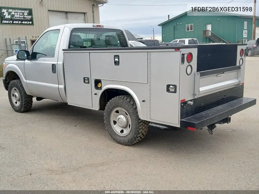 2016 FORD F250 VIN 1FDBF2B6XGED31598 — фото 3