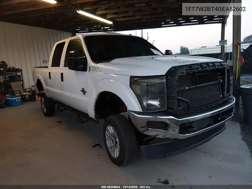 FORD F250 2016, VIN 1FT7W2BT4GEA52602