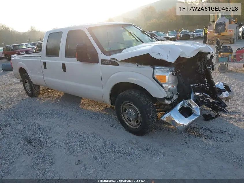 FORD F250 2016, VIN 1FT7W2A61GED46728