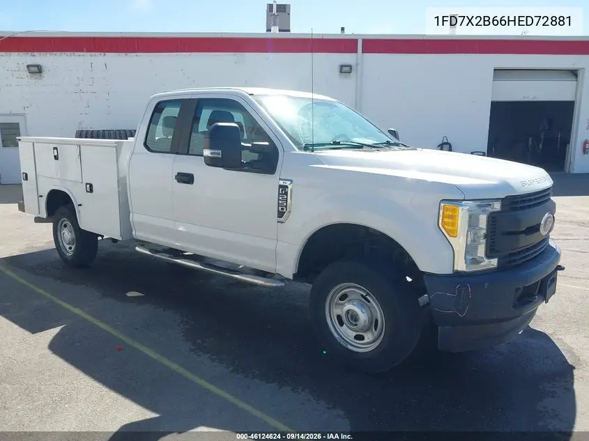 FORD F250 2017, VIN 1FD7X2B66HED72881