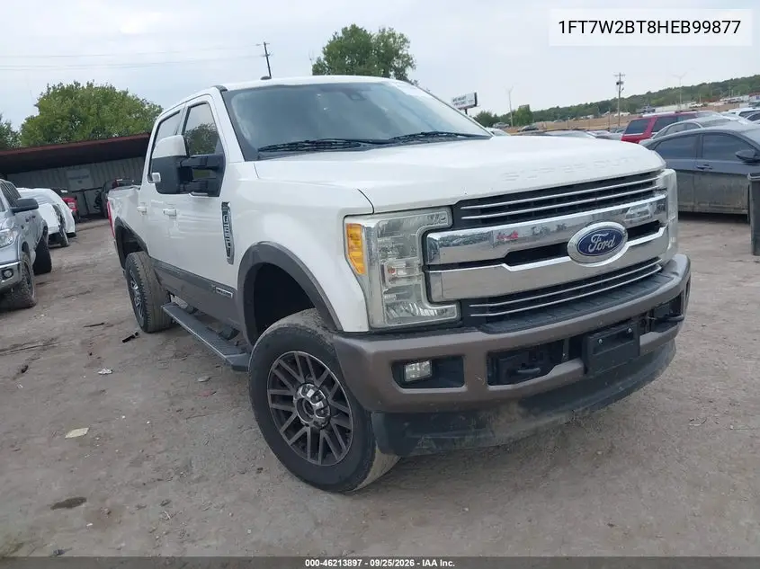 FORD F250 2017, VIN 1FT7W2BT8HEB99877