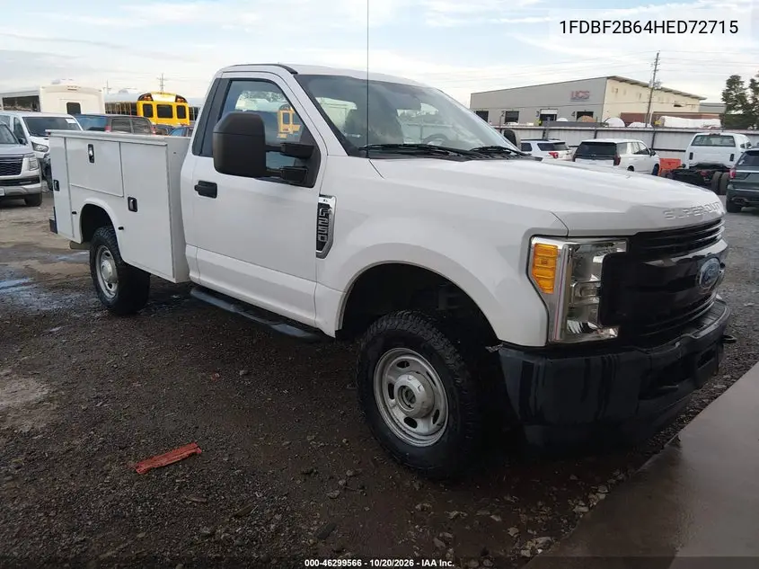FORD F250 2017, VIN 1FDBF2B64HED72715