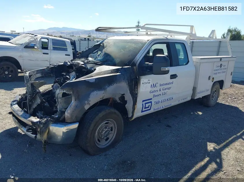 2017 FORD F250 VIN 1FD7X2A63HEB81582 — фото 2