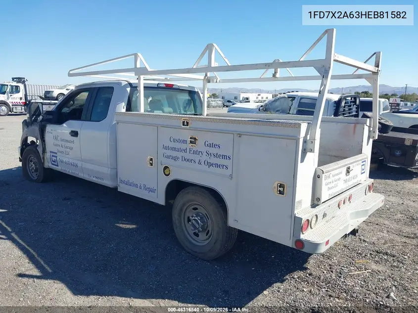 2017 FORD F250 VIN 1FD7X2A63HEB81582 — фото 3