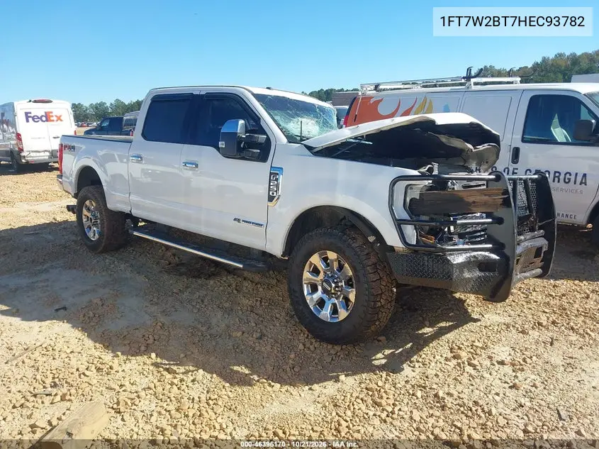 FORD F250 2017, VIN 1FT7W2BT7HEC93782