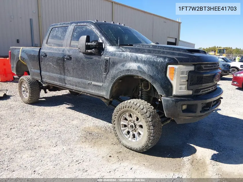 FORD F250 2017, VIN 1FT7W2BT3HEE41703