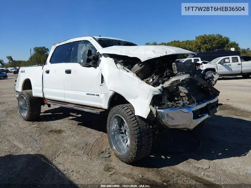 FORD F250 2017, VIN 1FT7W2BT6HEB36504