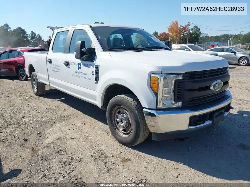 FORD F250 2017, VIN 1FT7W2A62HEC28933