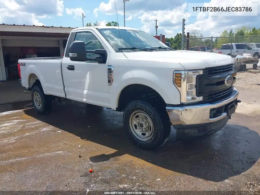 FORD F250 2018, VIN 1FTBF2B66JEC83786