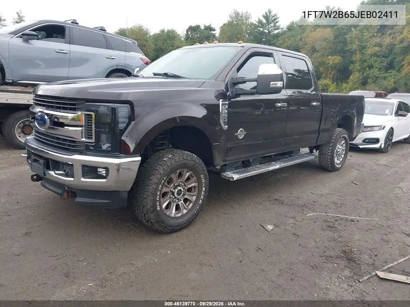 2018 FORD F250 VIN 1FT7W2B65JEB02411 — фото 2