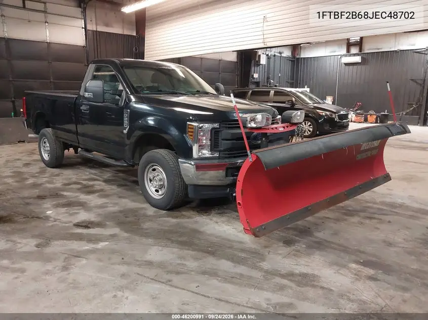FORD F250 2018, VIN 1FTBF2B68JEC48702