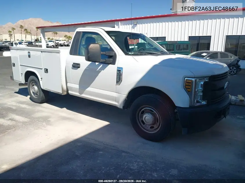 FORD F250 2018, VIN 1FDBF2A63JEC48667