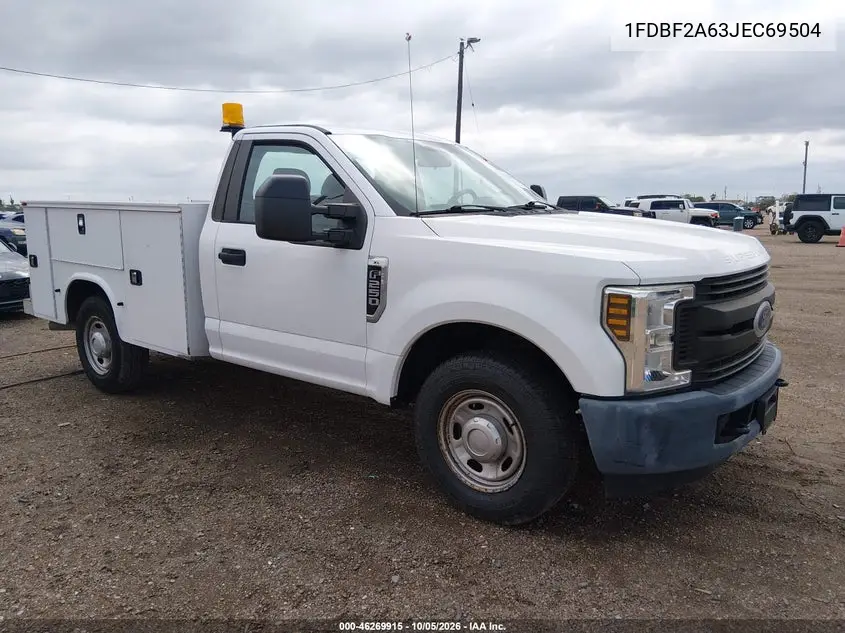 FORD F250 2018, VIN 1FDBF2A63JEC69504