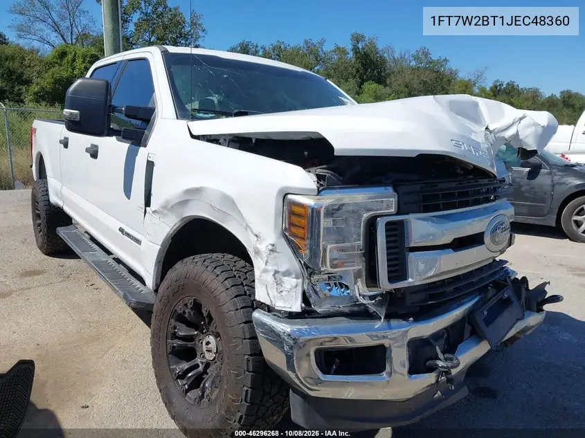 FORD F250 2018, VIN 1FT7W2BT1JEC48360