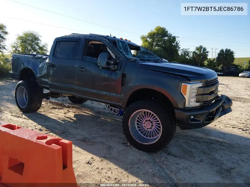FORD F250 2018, VIN 1FT7W2BT5JEC86786