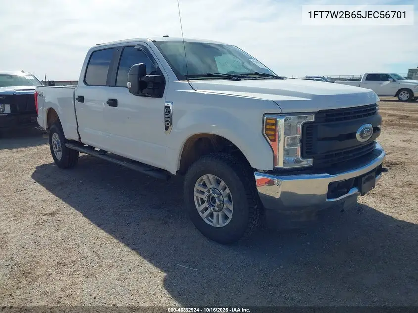 FORD F250 2018, VIN 1FT7W2B65JEC56701