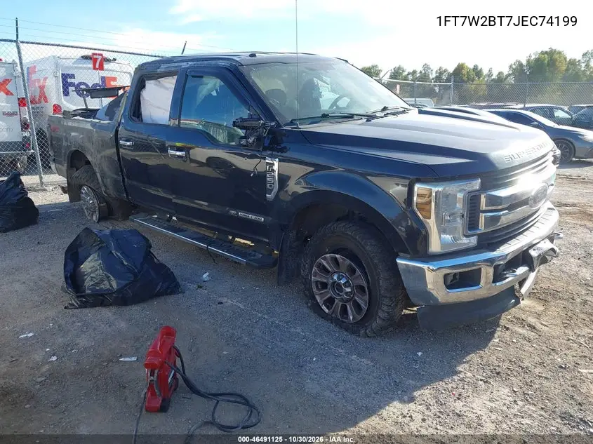 FORD F250 2018, VIN 1FT7W2BT7JEC74199