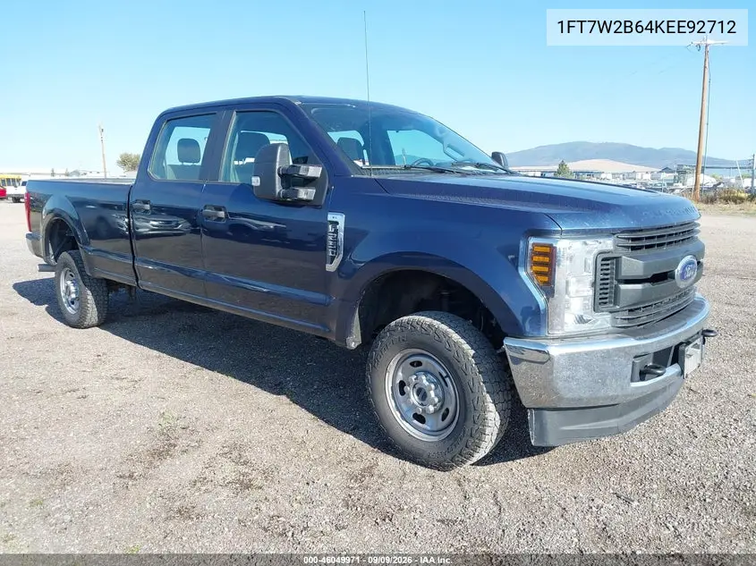 FORD F250 2019, VIN 1FT7W2B64KEE92712