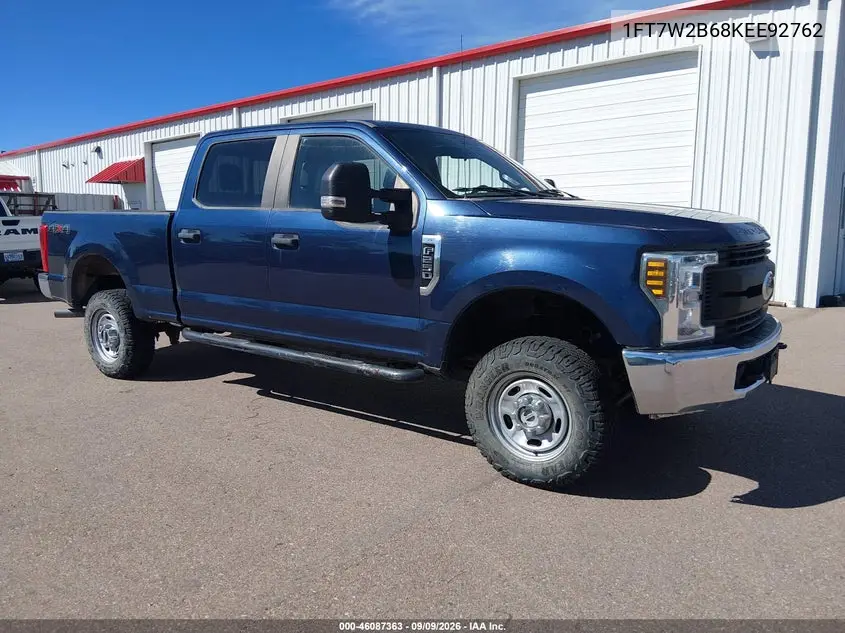 FORD F250 2019, VIN 1FT7W2B68KEE92762