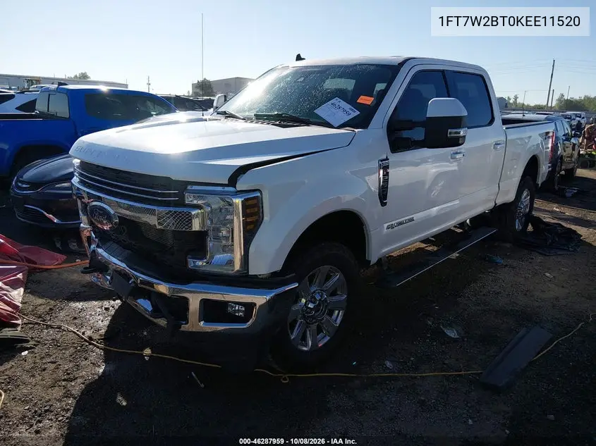 2019 FORD F250 VIN 1FT7W2BT0KEE11520 — фото 2