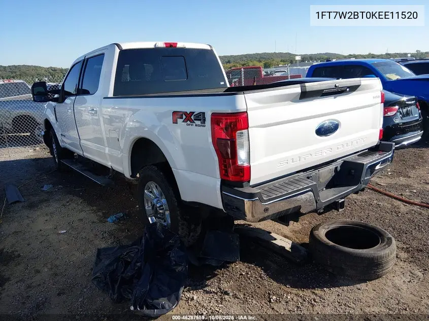 2019 FORD F250 VIN 1FT7W2BT0KEE11520 — фото 3