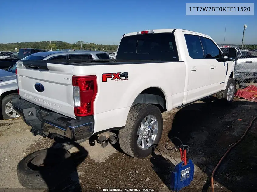 2019 FORD F250 VIN 1FT7W2BT0KEE11520 — фото 4