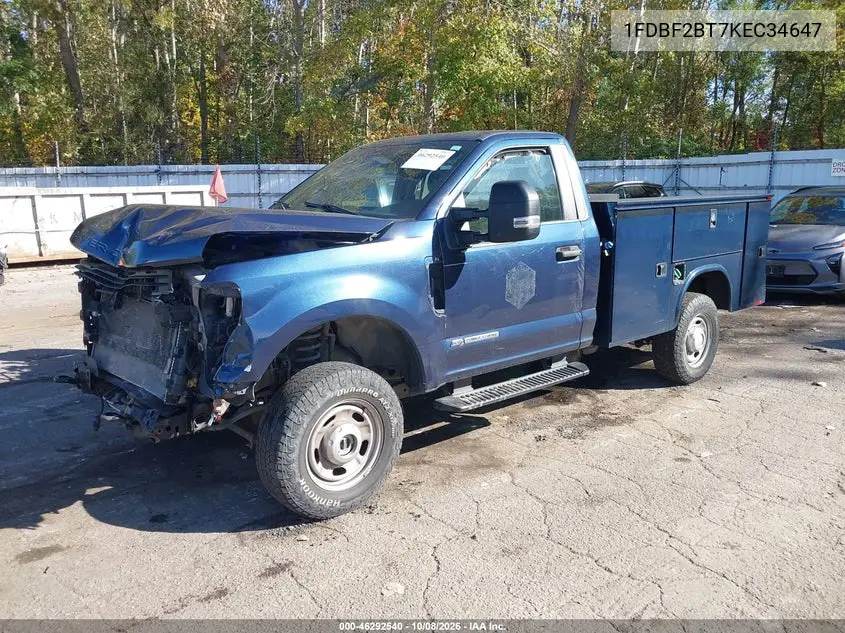 2019 FORD F250 VIN 1FDBF2BT7KEC34647 — фото 2