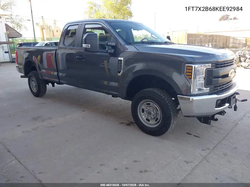 FORD F250 2019, VIN 1FT7X2B68KEE92984