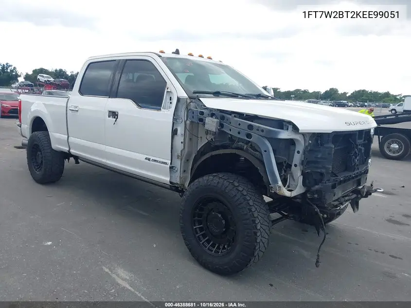 FORD F250 2019, VIN 1FT7W2BT2KEE99051