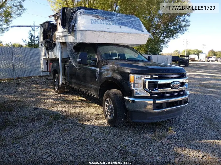 FORD F250 2020, VIN 1FT7W2BN9LEE81729