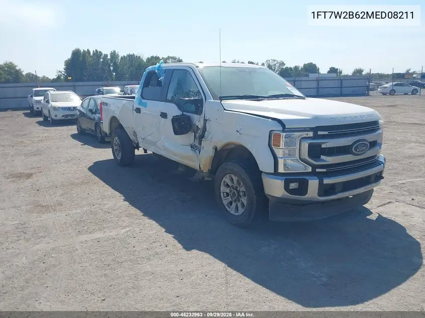 FORD F250 2021, VIN 1FT7W2B62MED08211
