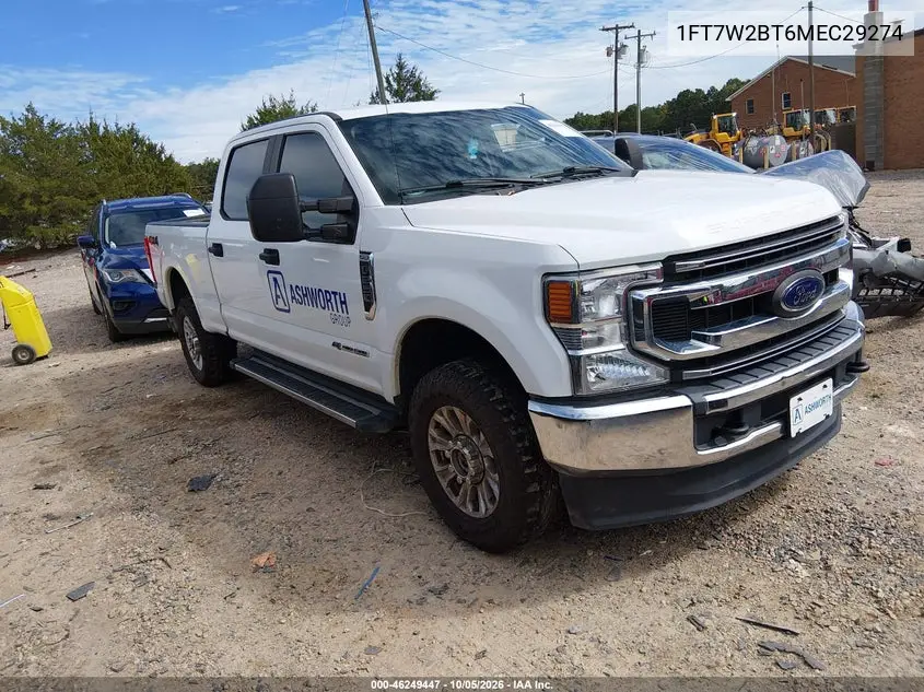 FORD F250 2021, VIN 1FT7W2BT6MEC29274