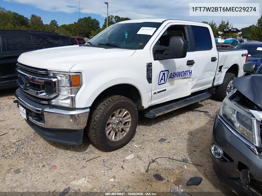 2021 FORD F250 VIN 1FT7W2BT6MEC29274 — фото 2