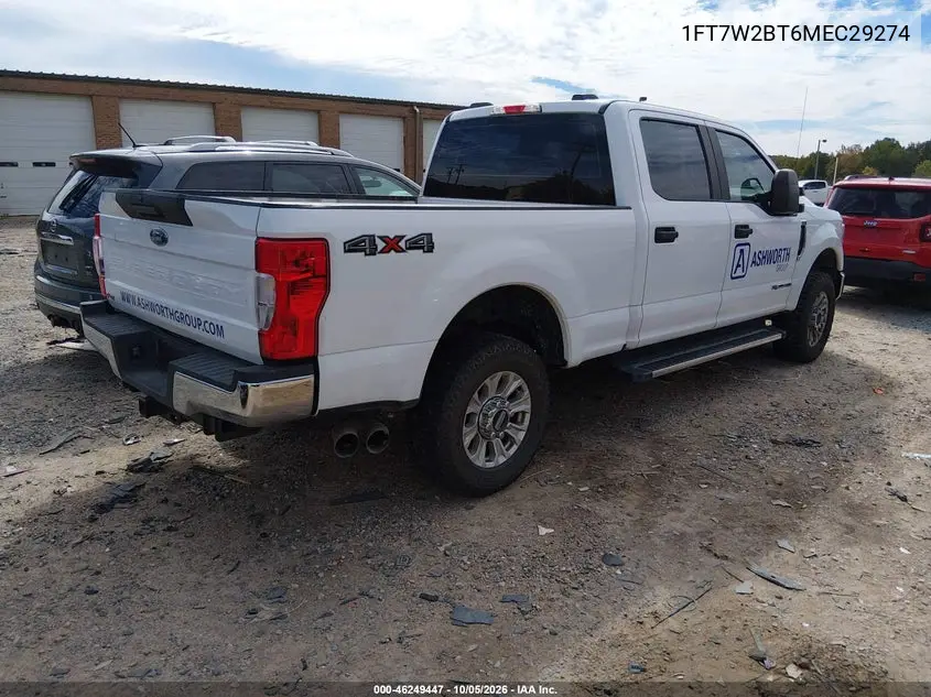 2021 FORD F250 VIN 1FT7W2BT6MEC29274 — фото 4
