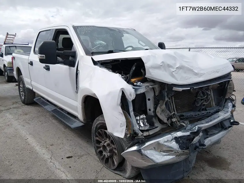 FORD F250 2021, VIN 1FT7W2B60MEC44332