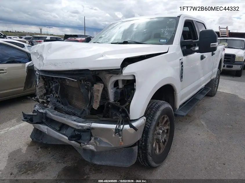 2021 FORD F250 VIN 1FT7W2B60MEC44332 — фото 2