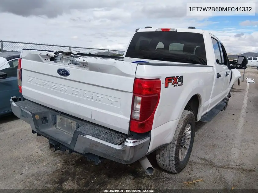 2021 FORD F250 VIN 1FT7W2B60MEC44332 — фото 4