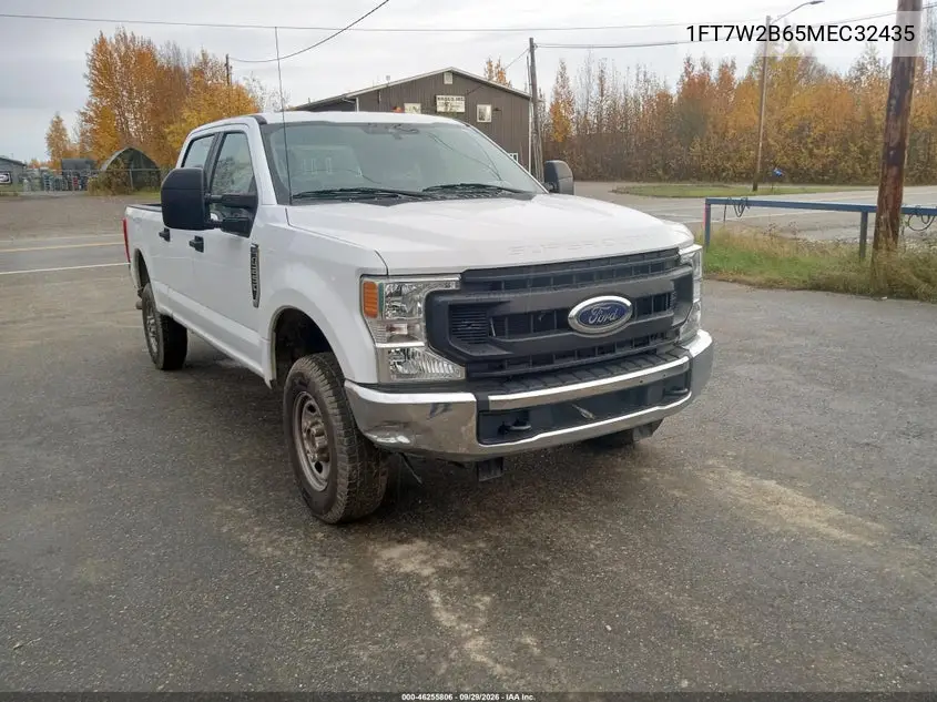 FORD F250 2021, VIN 1FT7W2B65MEC32435