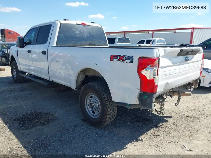 2021 FORD F250 VIN 1FT7W2B63MEC39688 — фото 3