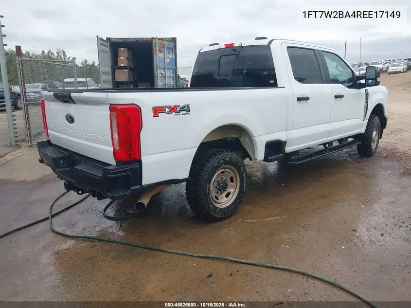 2024 FORD F250 VIN 1FT7W2BA4REE17149 — фото 4