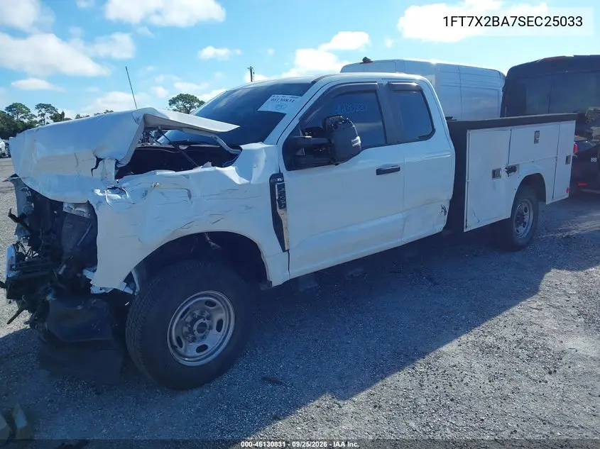2025 FORD F250 VIN 1FT7X2BA7SEC25033 — фото 2