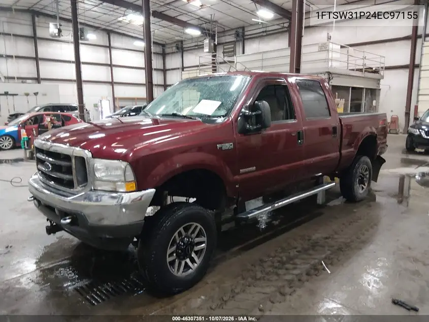 2004 FORD F350 VIN 1FTSW31P24EC97155 — фото 2