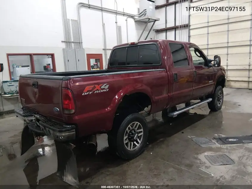 2004 FORD F350 VIN 1FTSW31P24EC97155 — фото 4